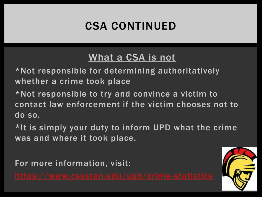 csa continued