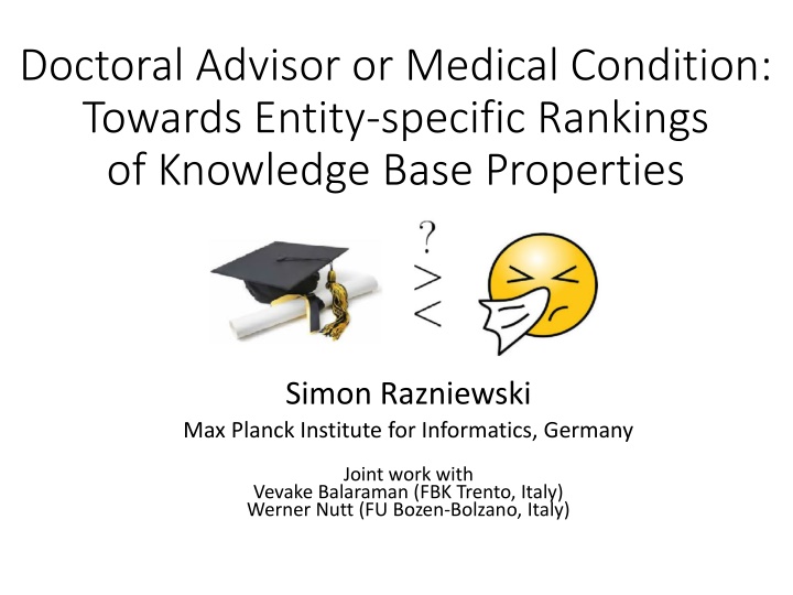 doctoral advisor or medical condition towards