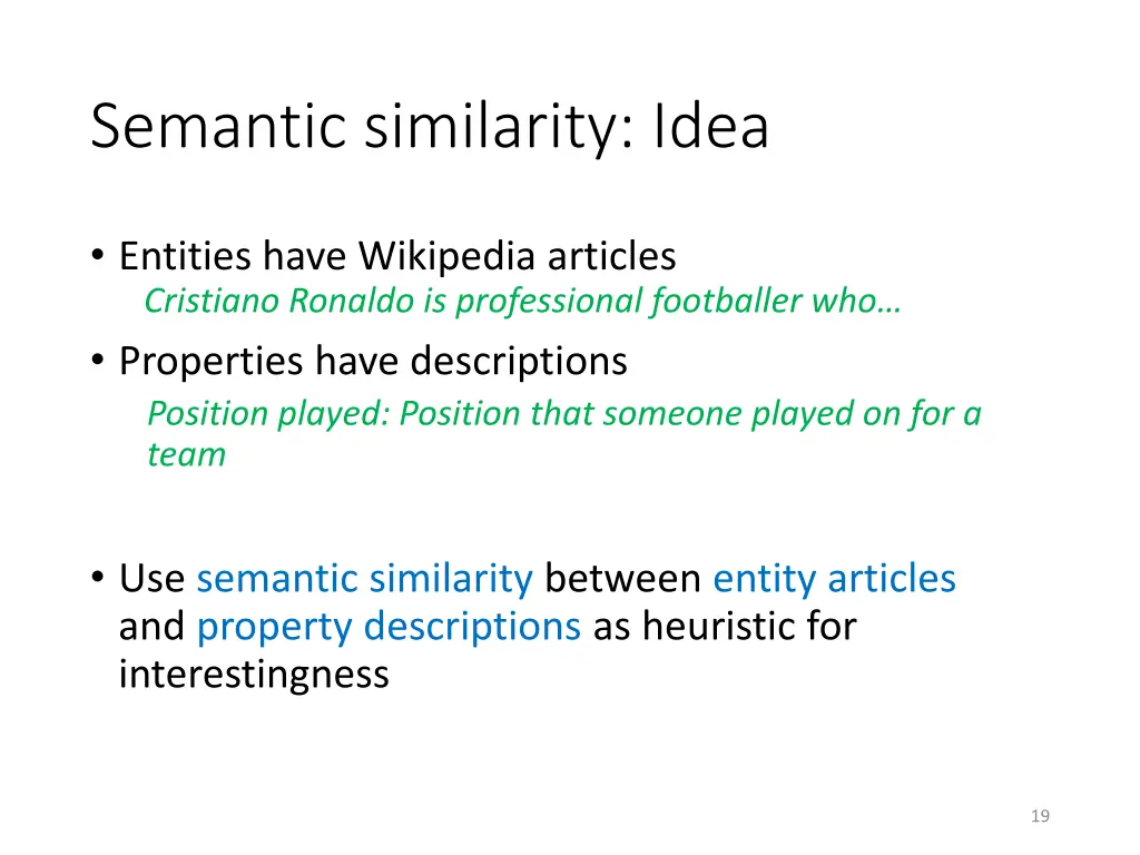 semantic similarity idea