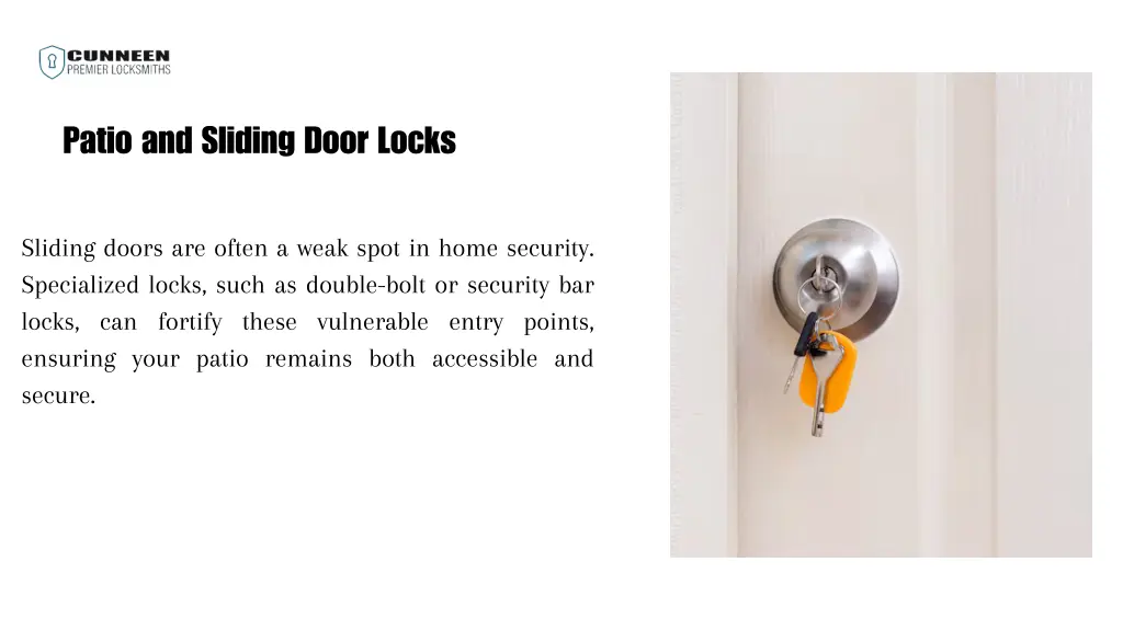 patio and sliding door locks