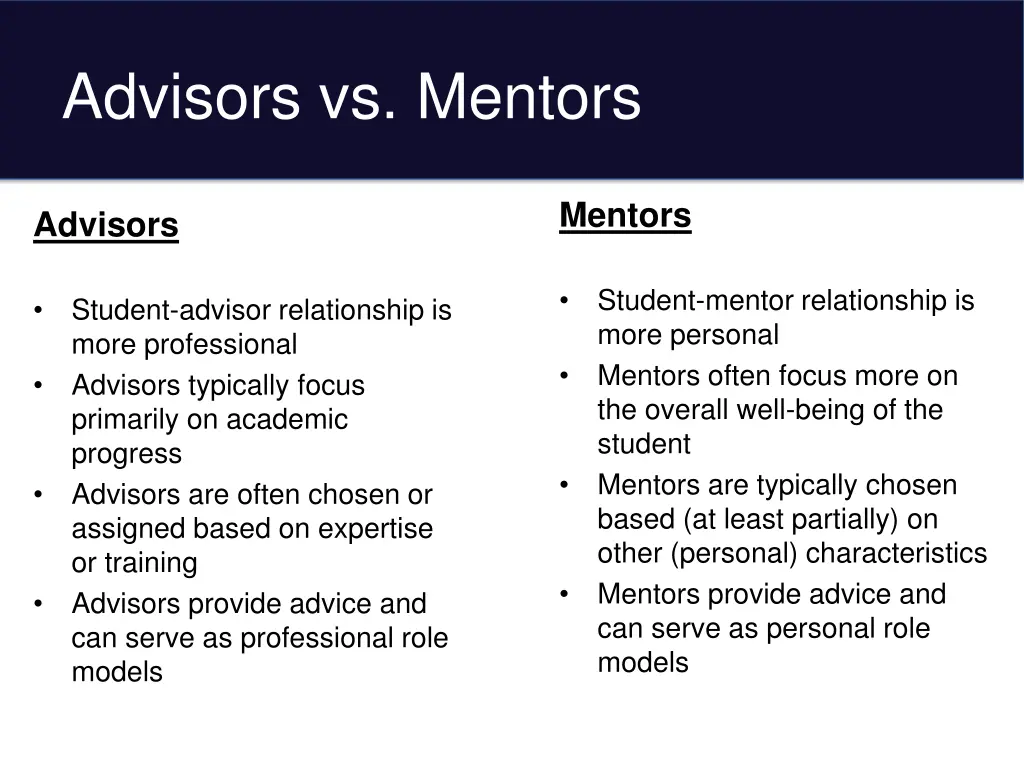 advisors vs mentors 1