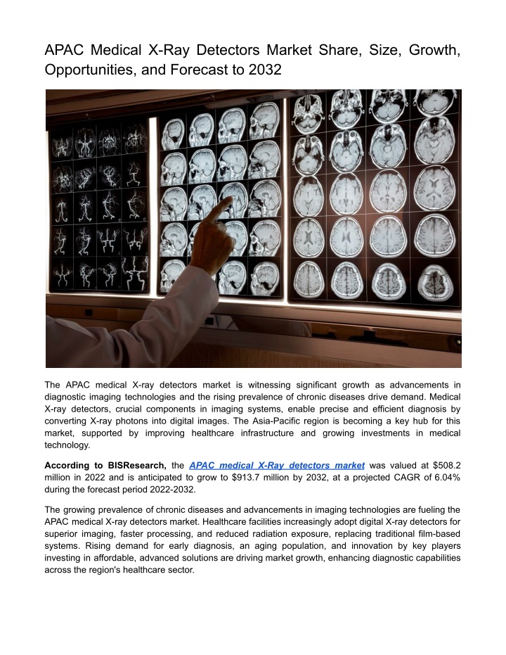 apac medical x ray detectors market share size