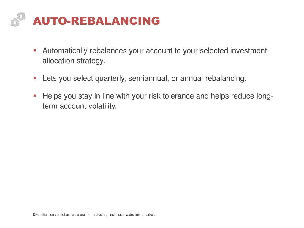 auto rebalancing