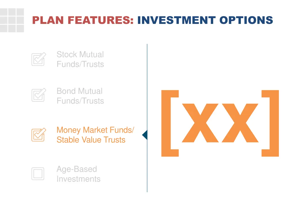 plan features investment options 2