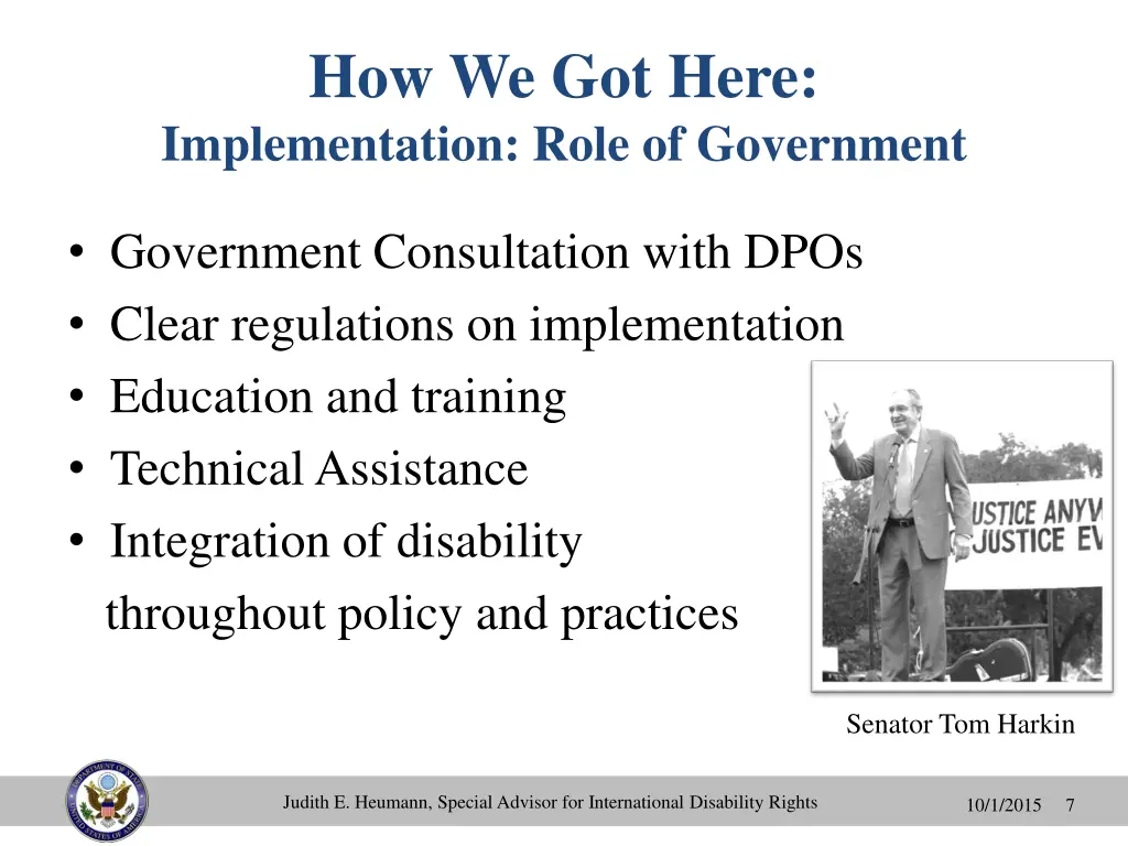 how we got here implementation role of government