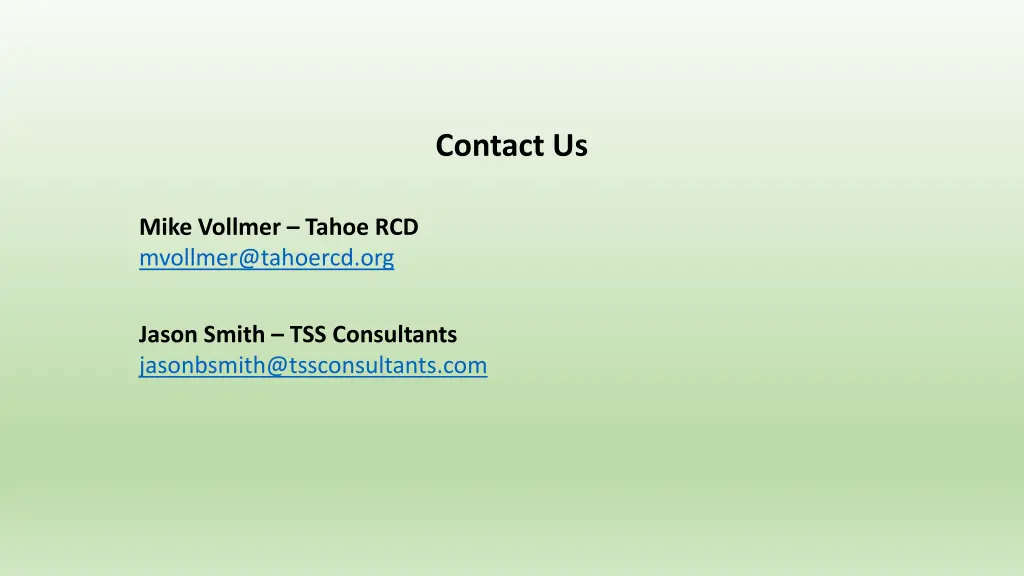 contact us