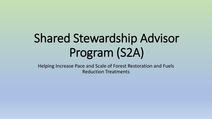 shared stewardship advisor shared stewardship