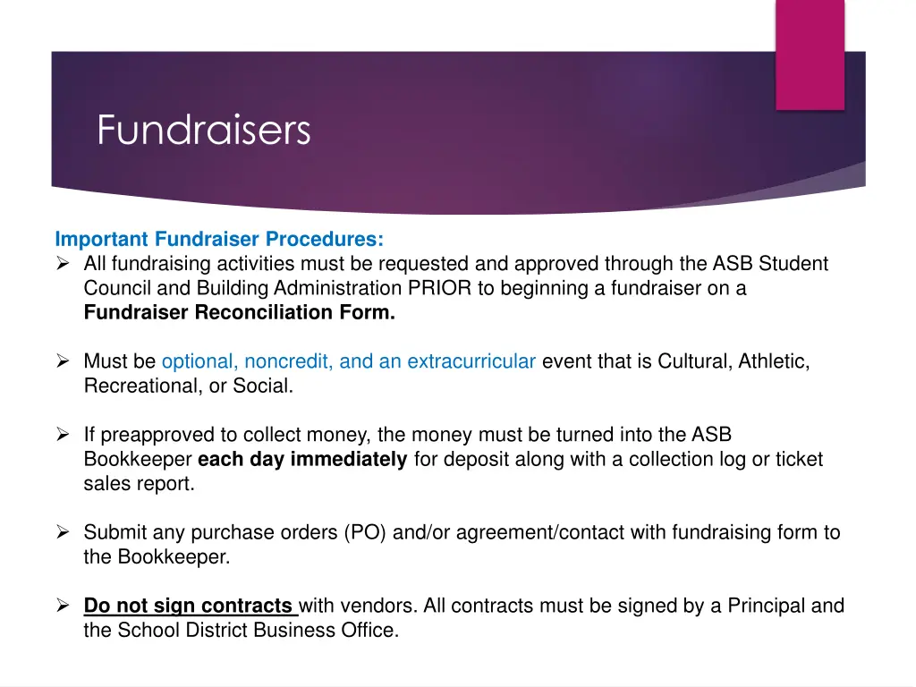 fundraisers