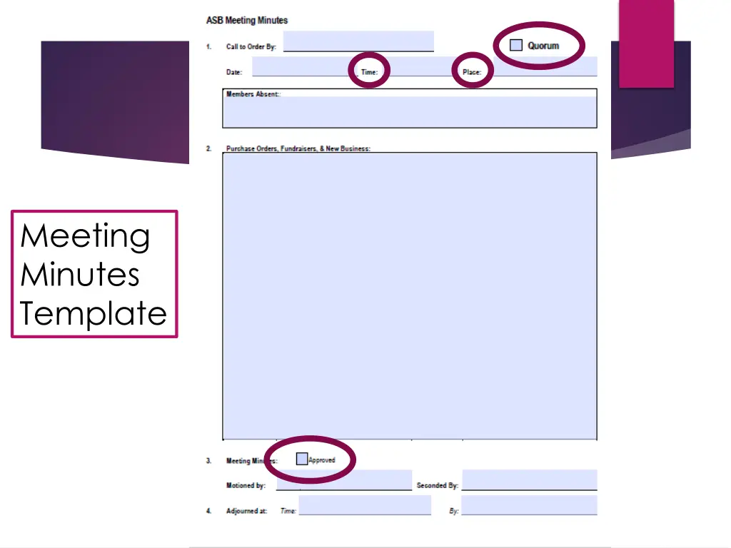 meeting minutes template