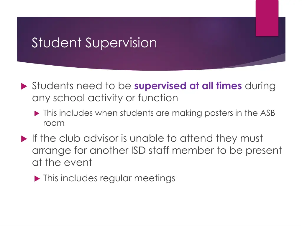 student supervision