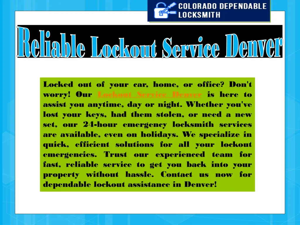 reliable lockout service reliable lockout service 3