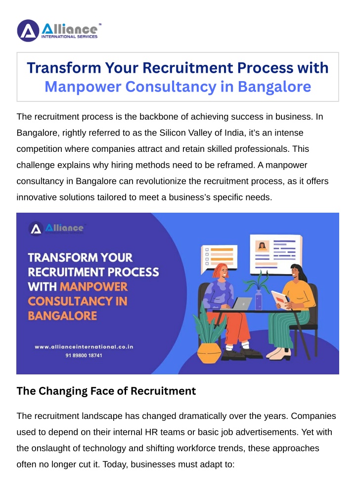 transform your recruitment process with manpower