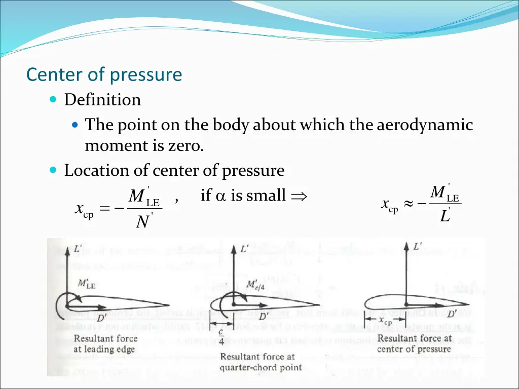 center of pressure definition