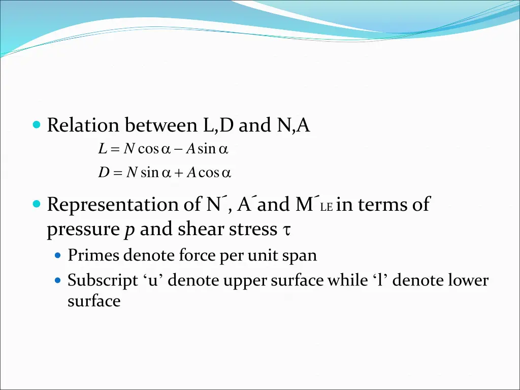 relation between l d and n a sin n d