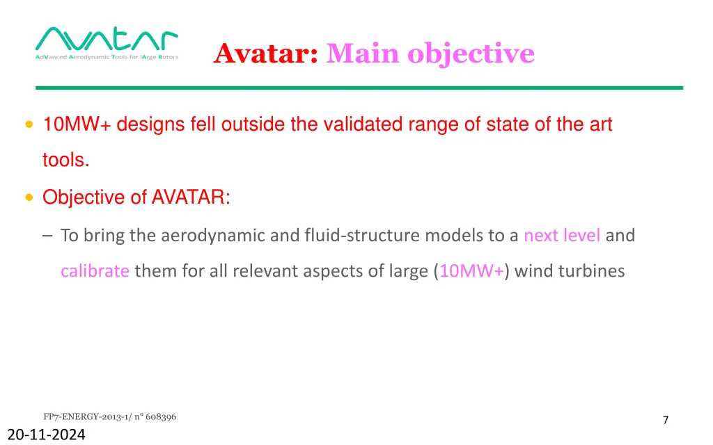 avatar main objective