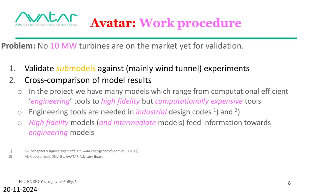 avatar work procedure