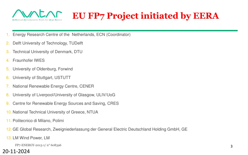 eu fp7 project initiated by eera