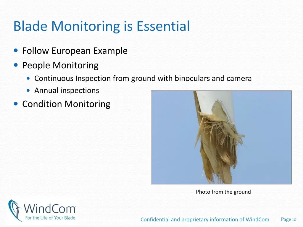 blade monitoring is essential