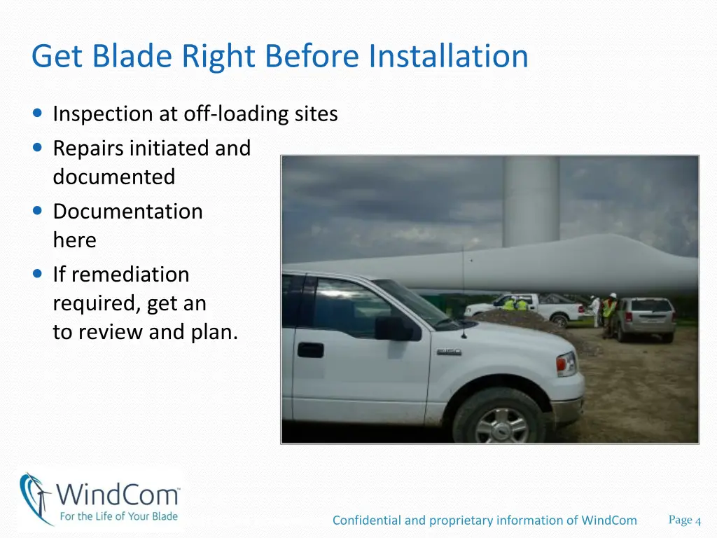 get blade right before installation