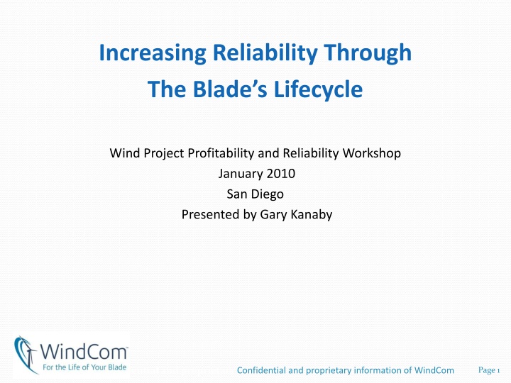 increasing reliability through the blade