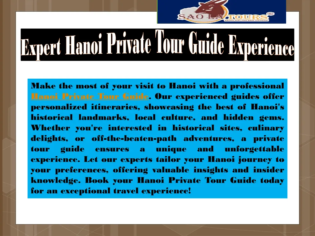 make the most of your visit to hanoi with