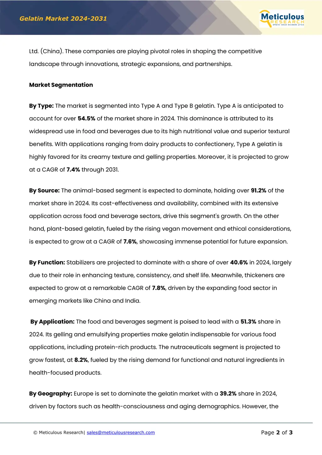 gelatin market 2024 2031 1