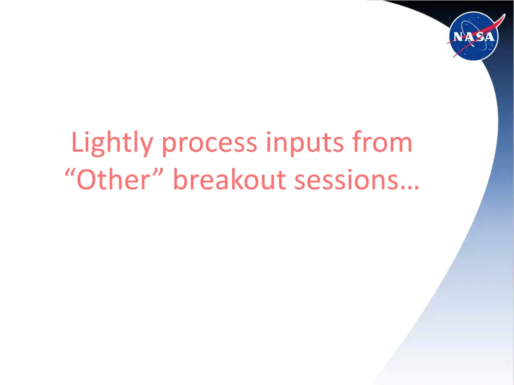 lightly process inputs from other breakout