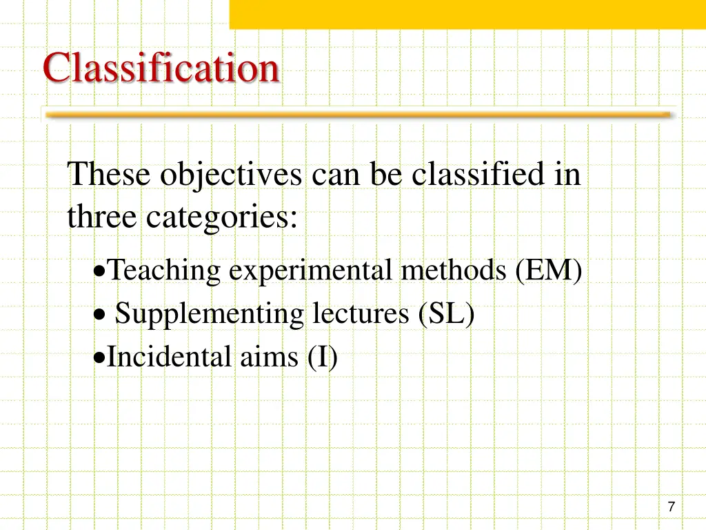 classification