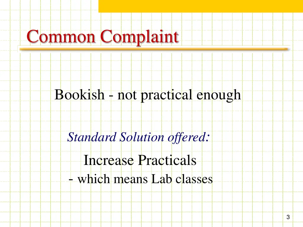 common complaint