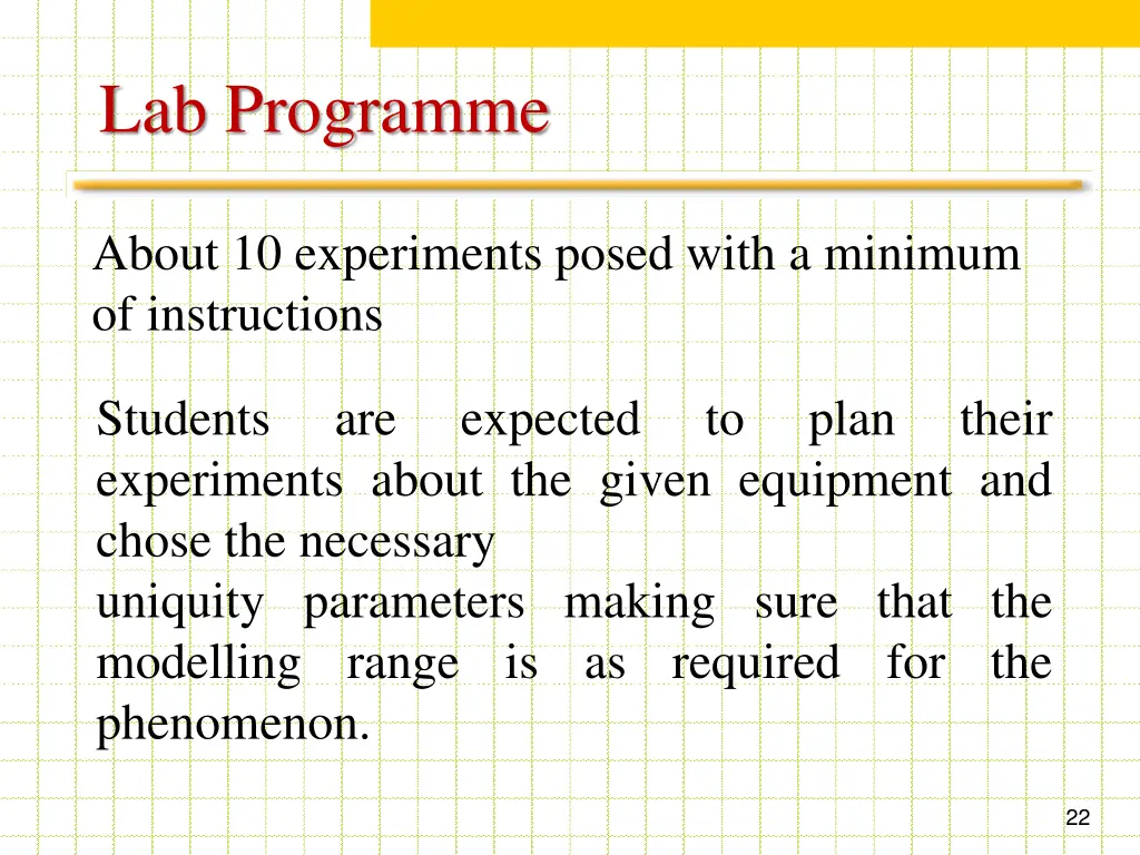 lab programme