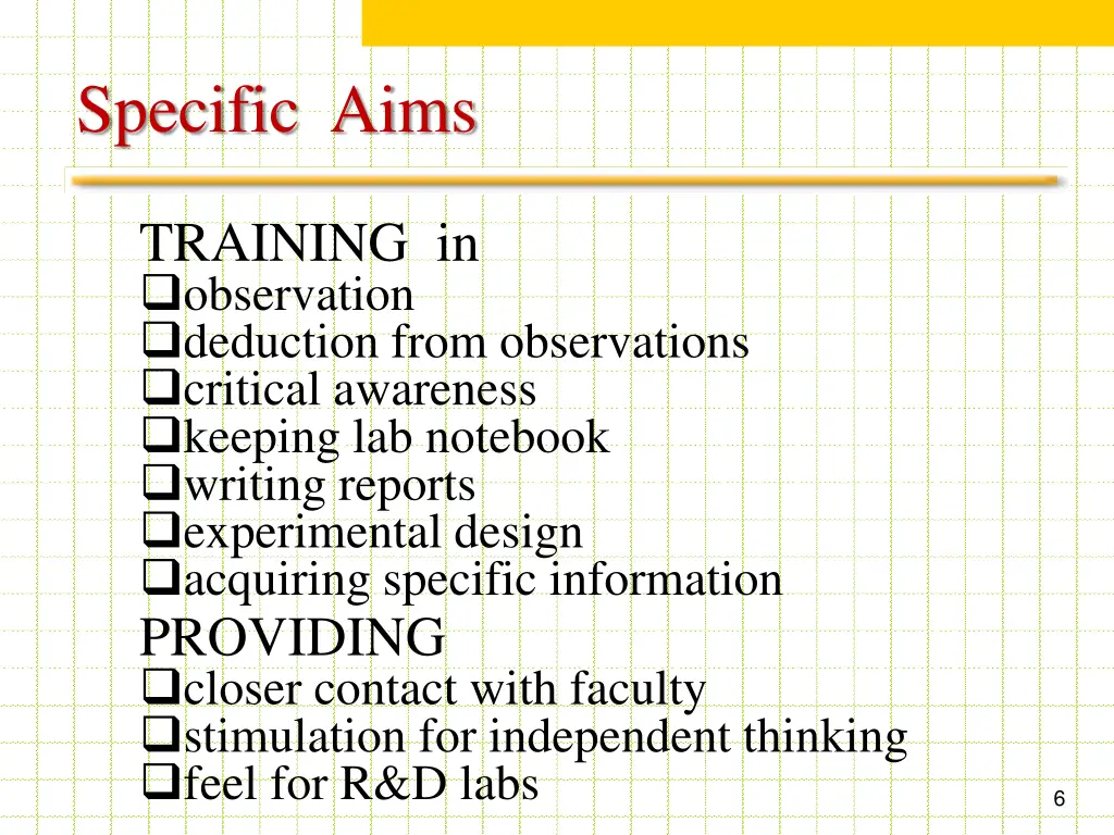 specific aims 1