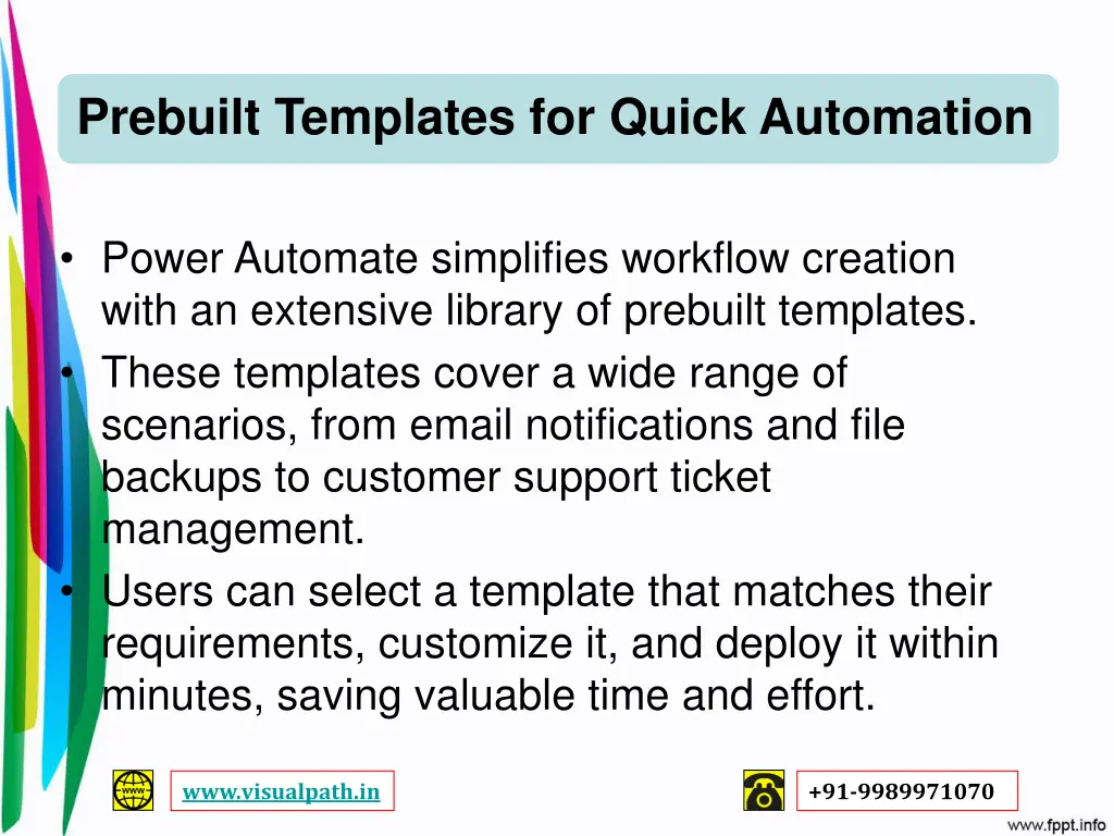 prebuilt templates for quick automation