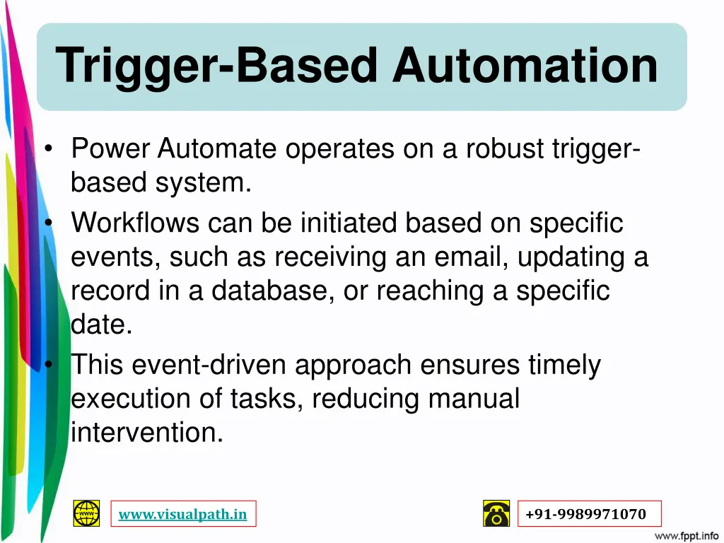 trigger based automation