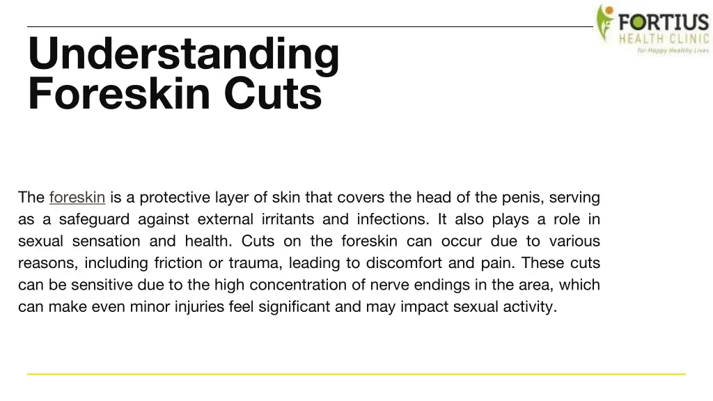 understanding foreskin cuts