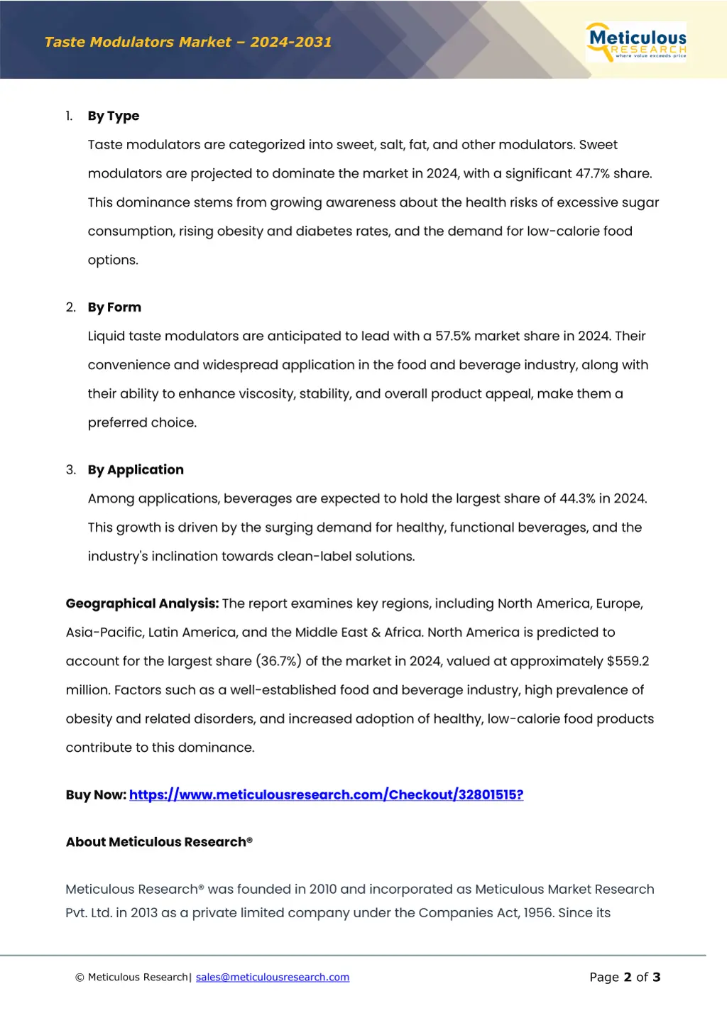 taste modulators market 2024 2031 1