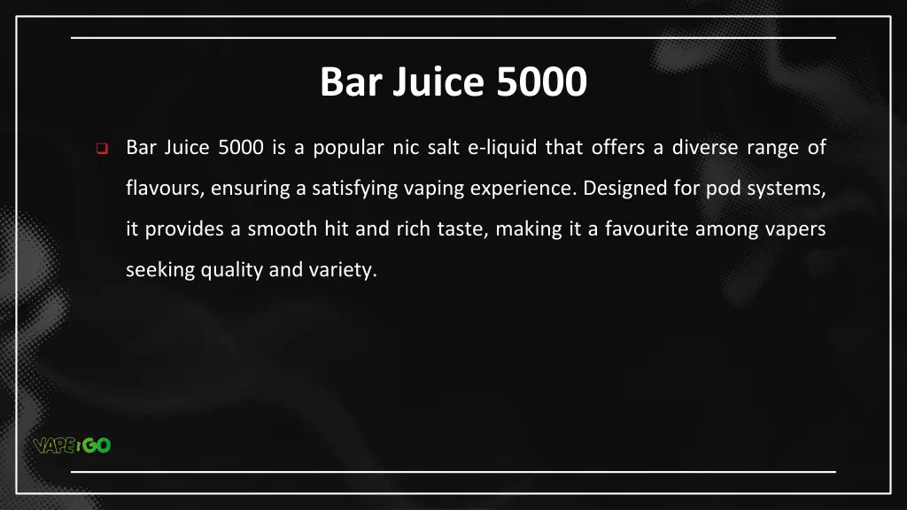 bar juice 5000