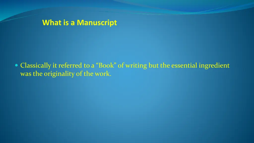 what is a manuscript