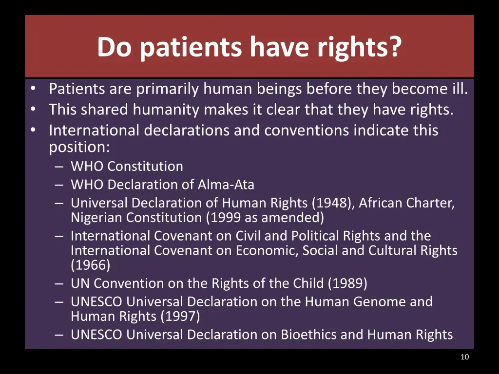 do patients have rights