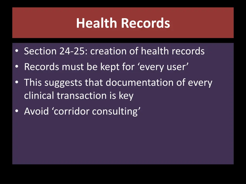 health records