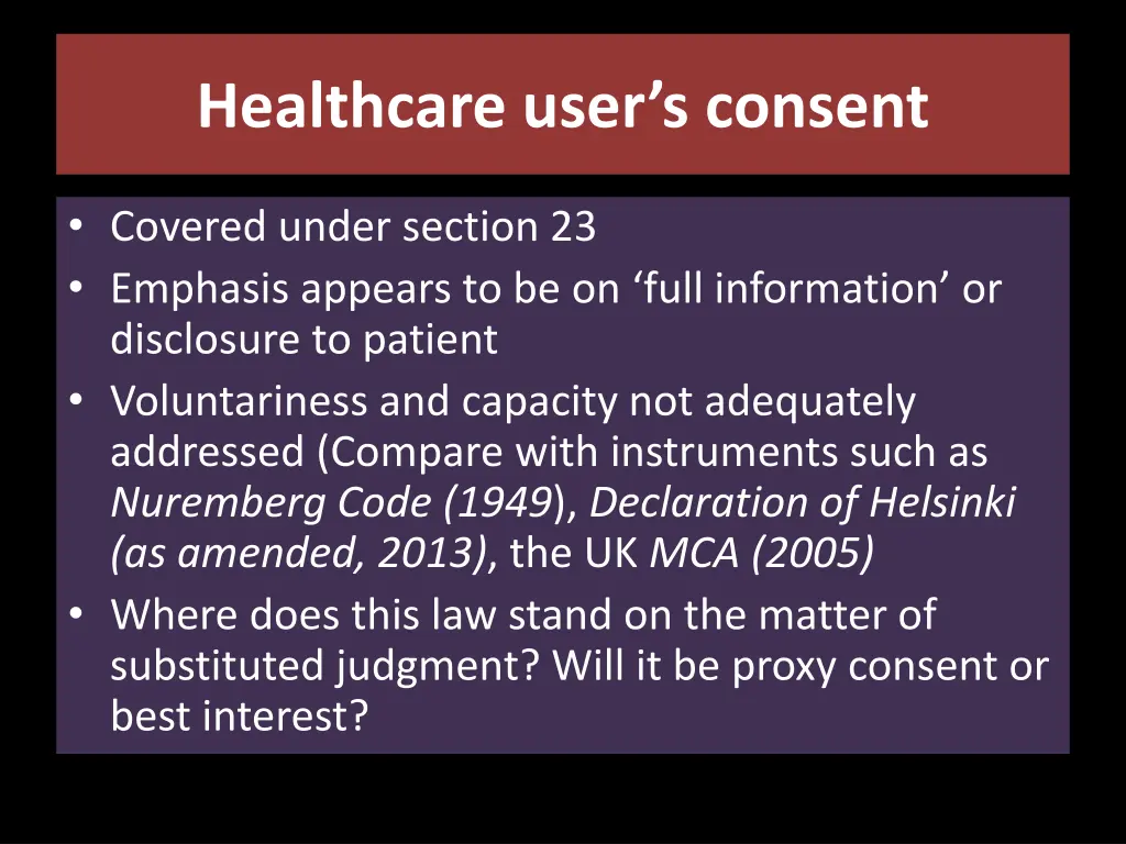 healthcare user s consent