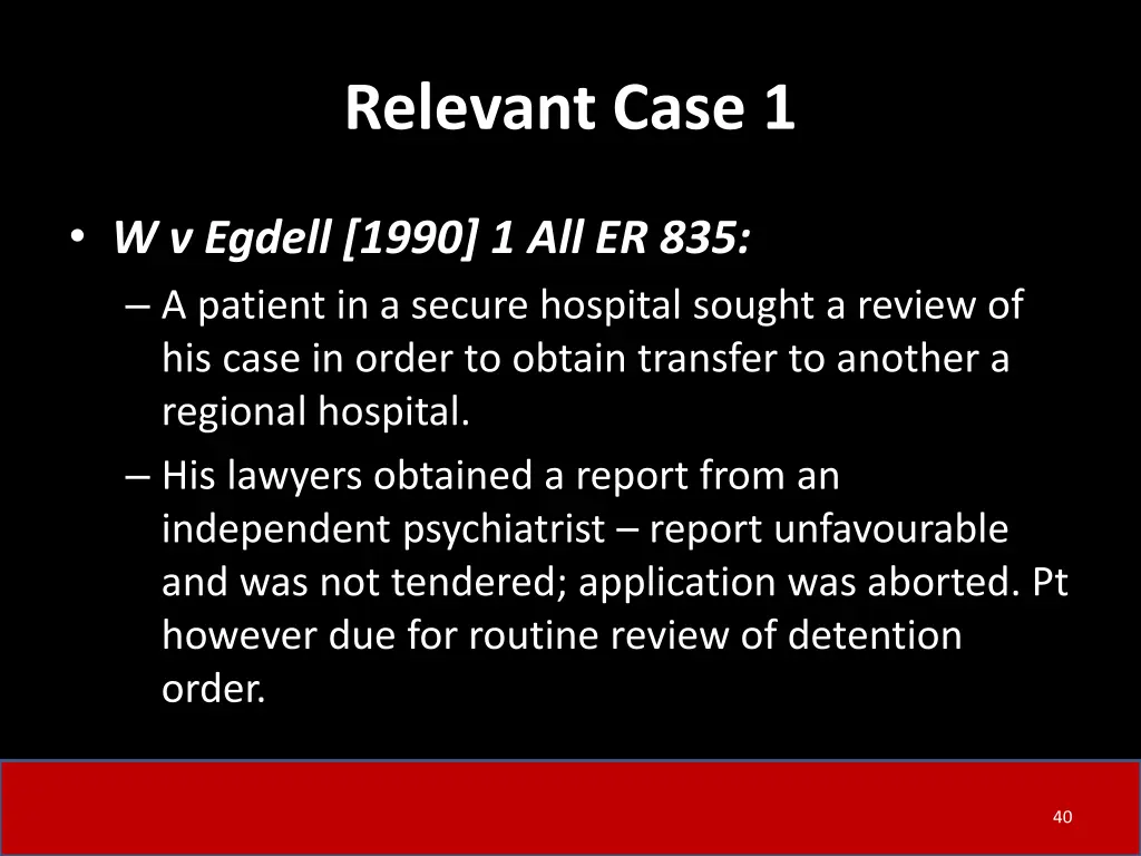 relevant case 1