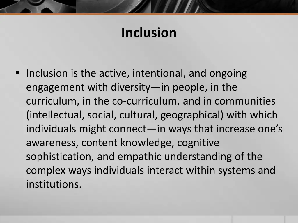 inclusion