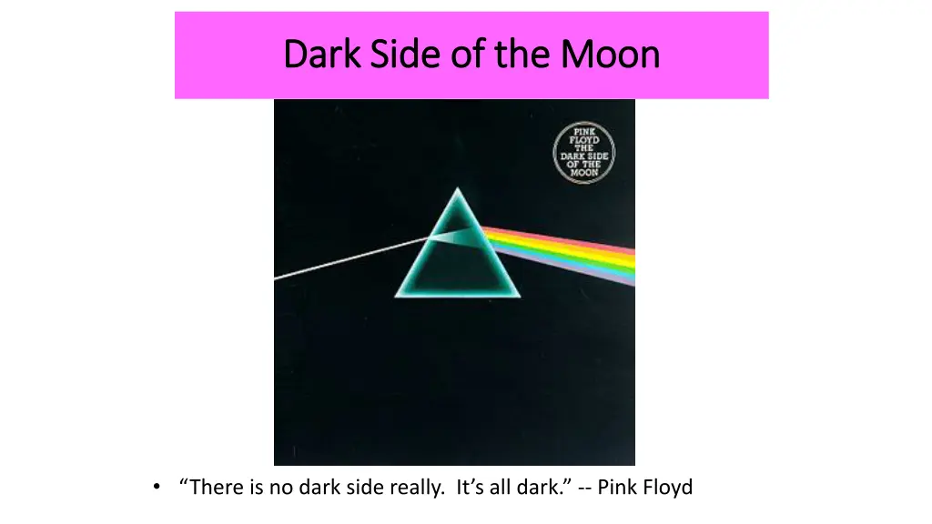 dark side of the moon dark side of the moon