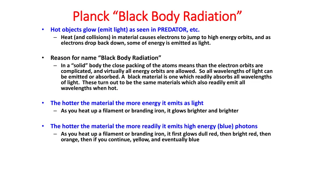 planck black body radiation planck black body