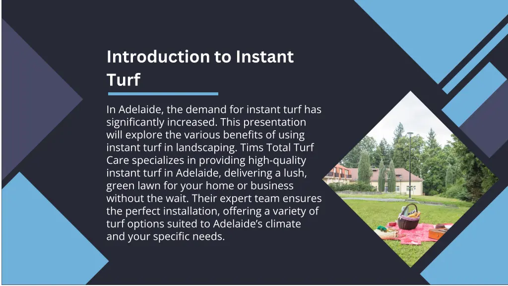 introduction to instant turf