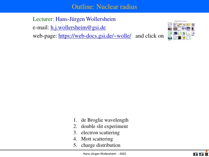 outline nuclear radius