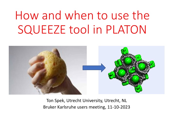 how and when to use the squeeze tool in platon