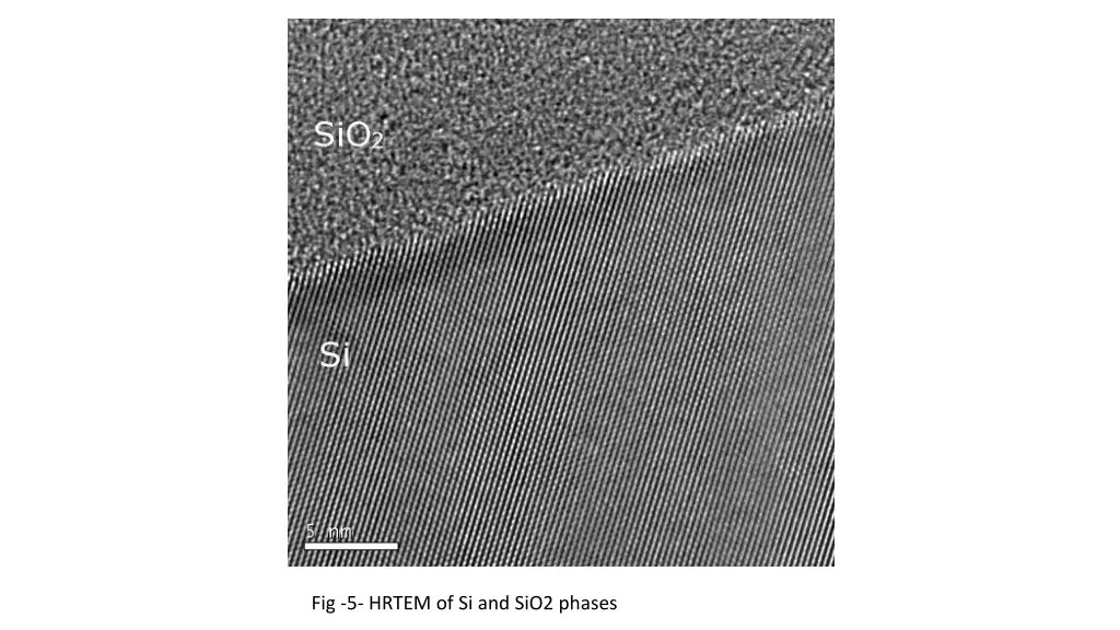 fig 5 hrtem of si and sio2 phases