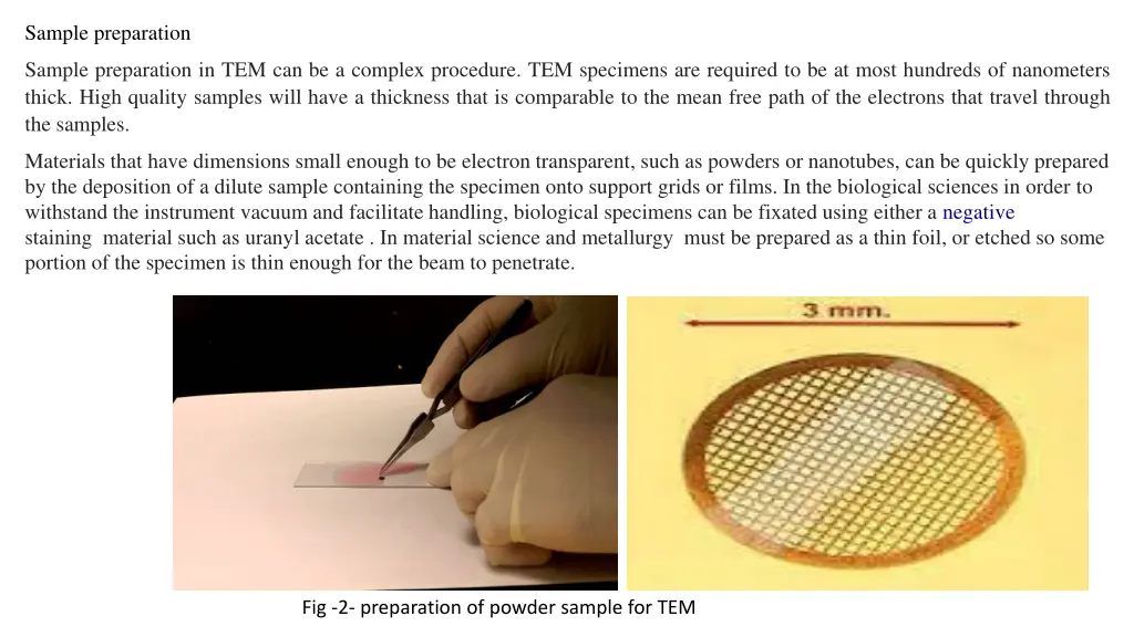 sample preparation