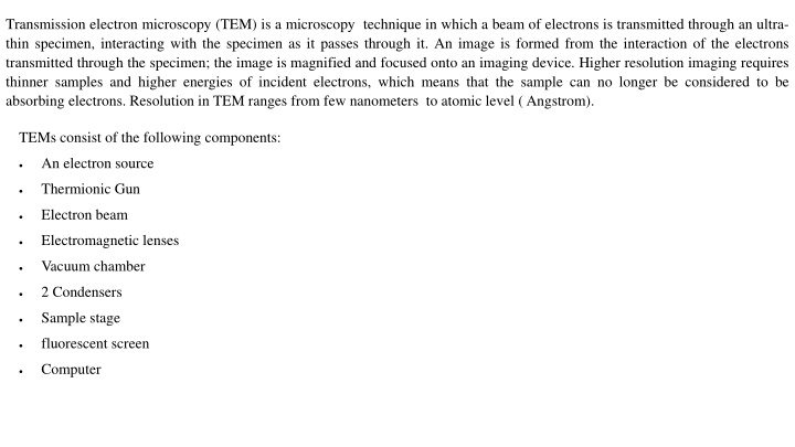 transmission electron microscopy